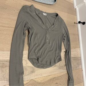 Green Garage “Henley” Long sleeve